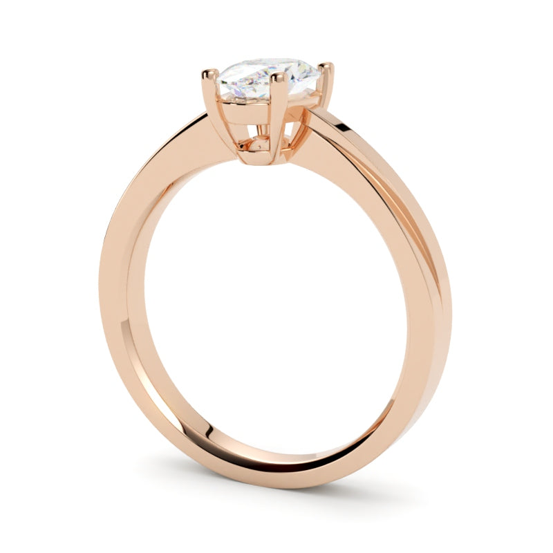 Pierścionek z diamentem Paige z różowego złota 750 – wyjątkowy projekt w ofercie GOLDPORT